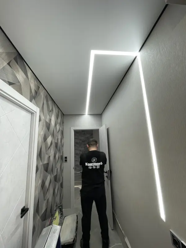 Матовый натяжной потолок — работа КонкурентЪ